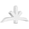 Ekena Millwork Alberta Architectural Grade PVC Gable Bracket, 72"W x 30"H x 6"D x 6"F, 10/12 Pitch GBP072X30X0606ALB00 - alternate 1